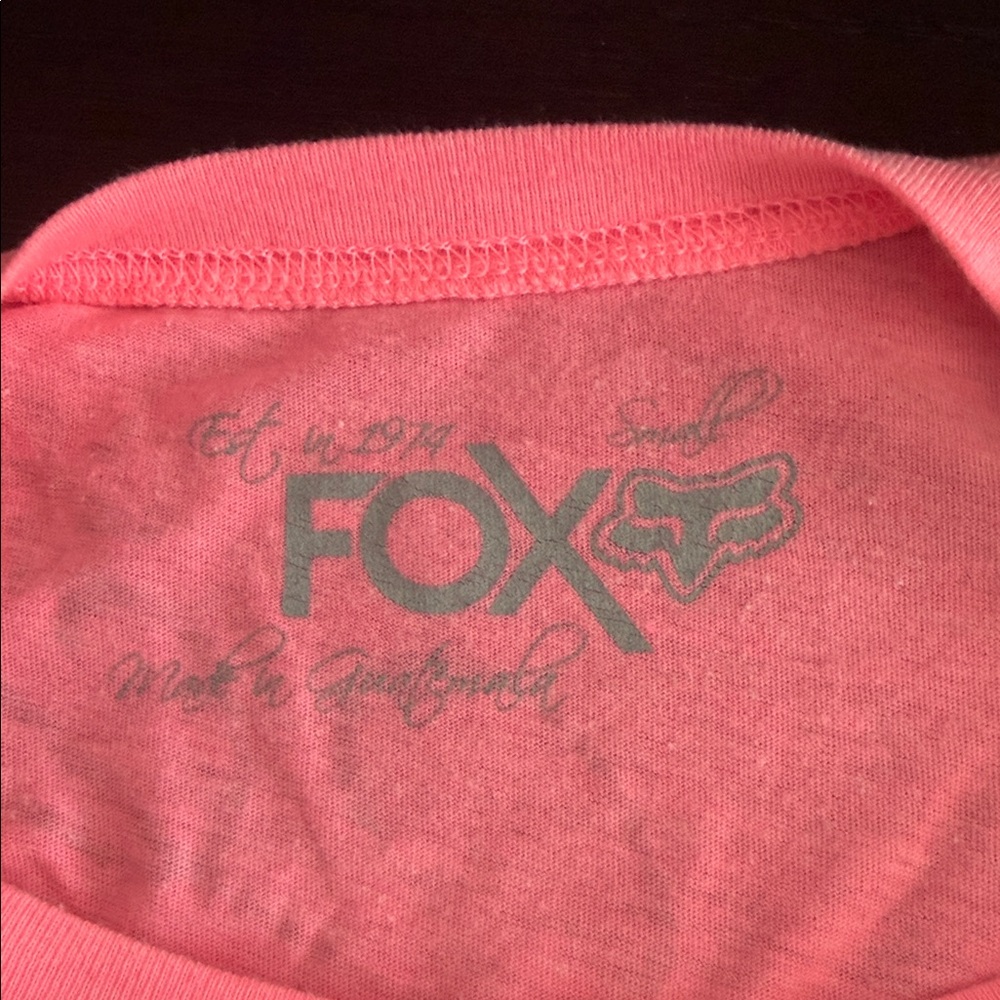 FOX BRAND PINK T-SHIRT - EUC - Picture 8 of 10
